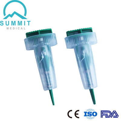 Ενεργοποιημένο κουμπί νυστέρι 21G 1.8mm ασφάλειας για την άνετη δειγματοληψία αίματος