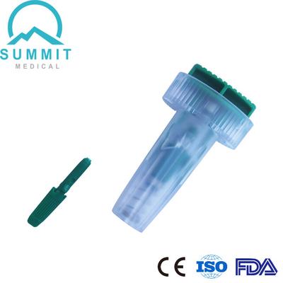 Ενεργοποιημένο κουμπί νυστέρι 21G 1.8mm ασφάλειας για την άνετη δειγματοληψία αίματος