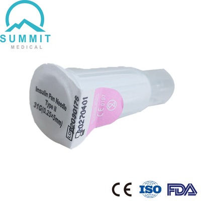 Εισελκόμενη βελόνα 31G 5mm μανδρών ινσουλίνης ασφάλειας με το σύστημα κλειδώματος για την ανώτατη προστασία