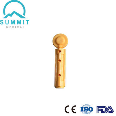 21G Twist Blood Lancet με Τρι-Beveled βελόνα και αποστείρωση γάμμα για ασφαλή εξέταση αίματος