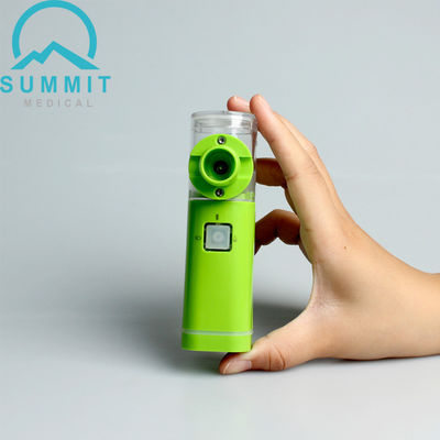Φορητά Nebulizers πλέγματος εγχώριας χρήσης, πράσινο υπερηχητικό Nebulizer Inhaler άσθματος