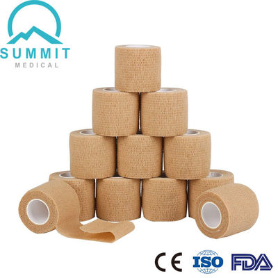 Hypoallergenic 5cmx4.5m μη υφανθείς ελαστικός συνεκτικός επίδεσμος αυτοκόλλητος