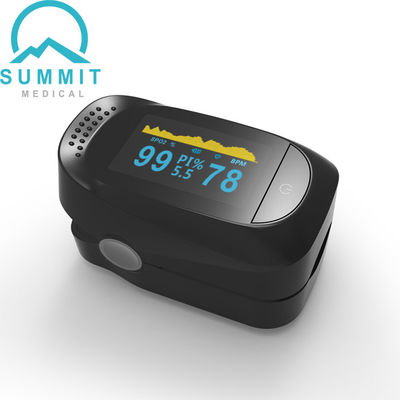 Πλήρης μαύρος OLED σφυγμός Oximeter άκρων δακτύλου FDA ιατρικός για τη χρήση Wellness