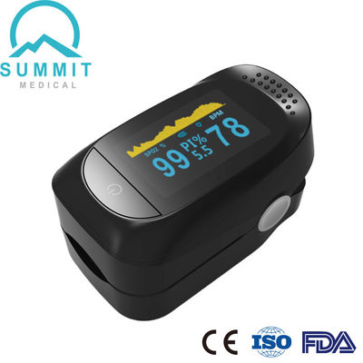 Πλήρης μαύρος OLED σφυγμός Oximeter άκρων δακτύλου FDA ιατρικός για τη χρήση Wellness