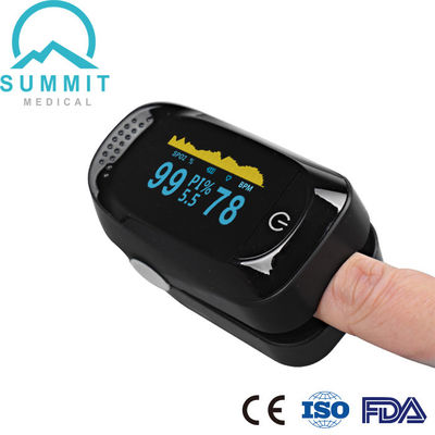 Πλήρης μαύρος OLED σφυγμός Oximeter άκρων δακτύλου FDA ιατρικός για τη χρήση Wellness