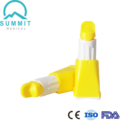 Νυστέρι 26G αίματος ασφάλειας με 3 βάθη 1.3mm 1.8mm 2.3mm για τα διαγνωστικά αίματος