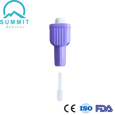 Τοπ νυστέρια 30G 1.6mm ασφάλειας κουμπιών ώθησης για την άνετη δειγματοληψία αίματος