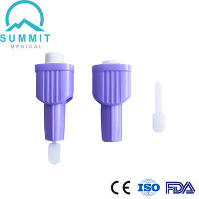 Τοπ νυστέρια 30G 1.6mm ασφάλειας κουμπιών ώθησης για την άνετη δειγματοληψία αίματος
