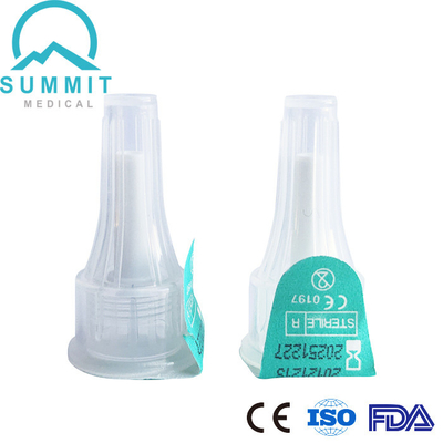 Εξαιρετικά λεπτές ανώδυνες βελόνες 32G 8mm μανδρών ινσουλίνης με τρι-λοξευμένη τη Siliconized βελόνα