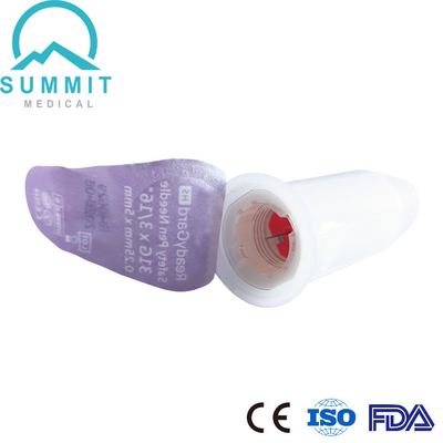31G 5mm εισελκόμενη βελόνα μανδρών ασφάλειας με τις διπλές αυτόματες προστατευτικές ασπίδες